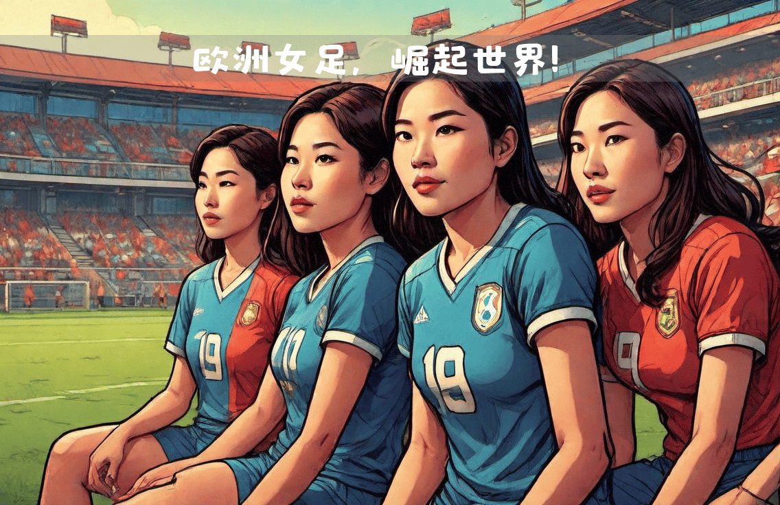 国际足球赛场上，女运动员们表现出色，令人瞩目